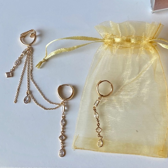 Gold plated earring and cuff from Brazil - Picture 8 of 8